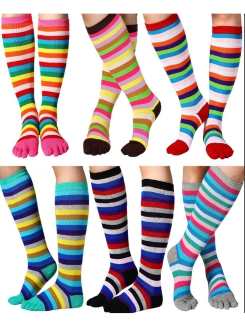 Toe Socks! Grey Toe! Bundle 3 For $15!
